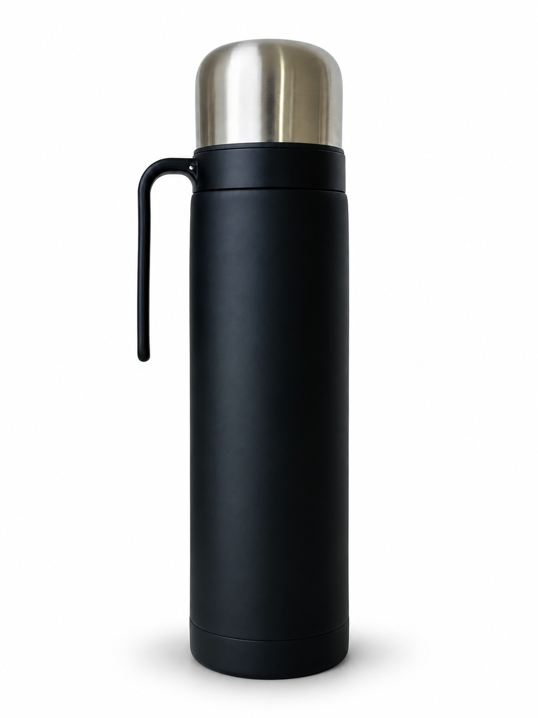 Termo media manija 1 LITRO PICO CEBADOR color negro (TAPA SURTIDA)
