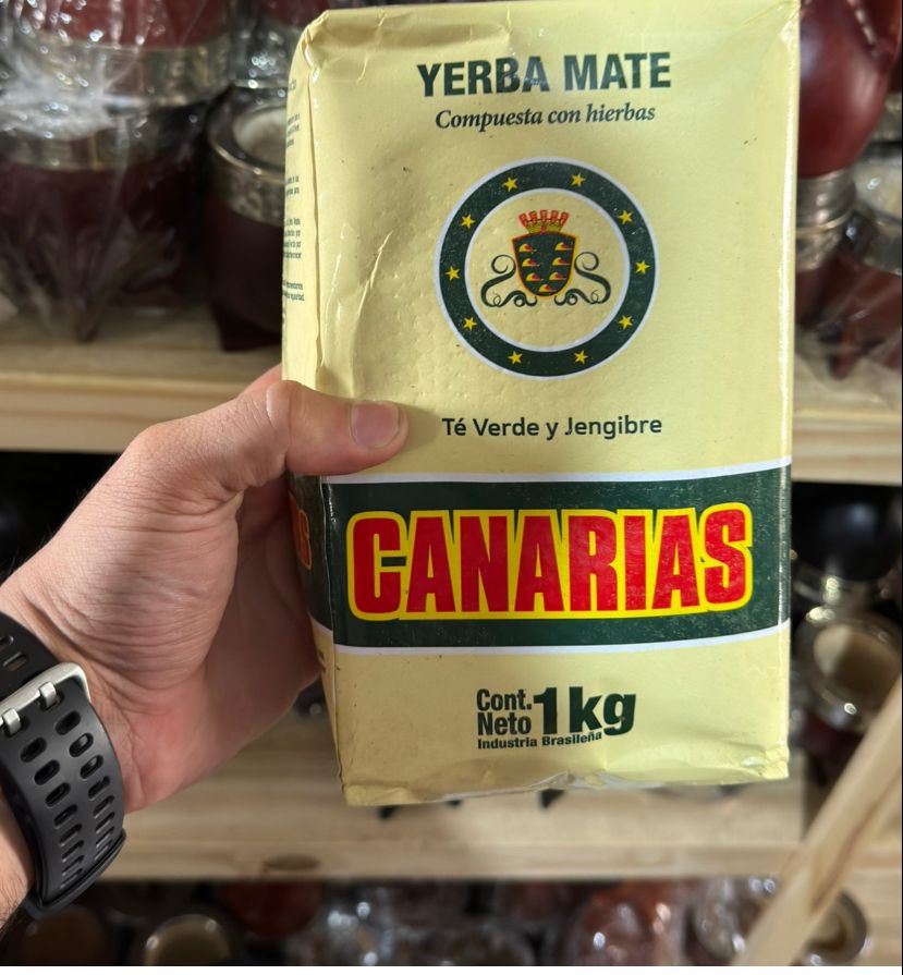 Yerba canarias te verde y jengibre 1kg