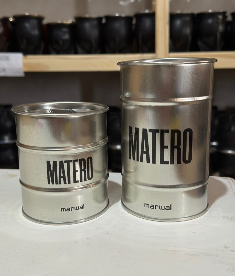 latas matero color acero