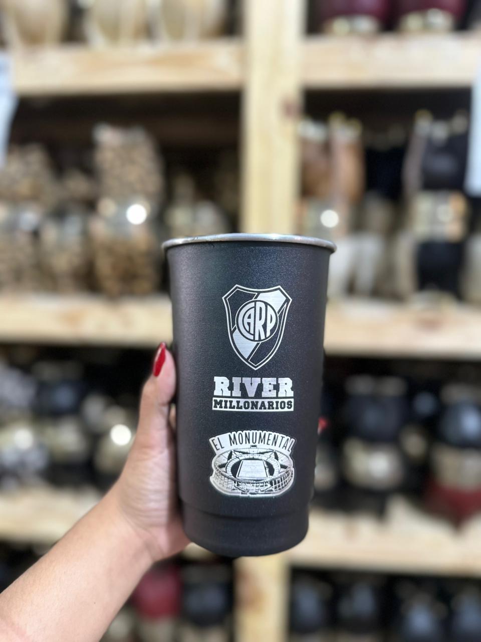 Vaso fernetero 1Lts RIVER PLATE