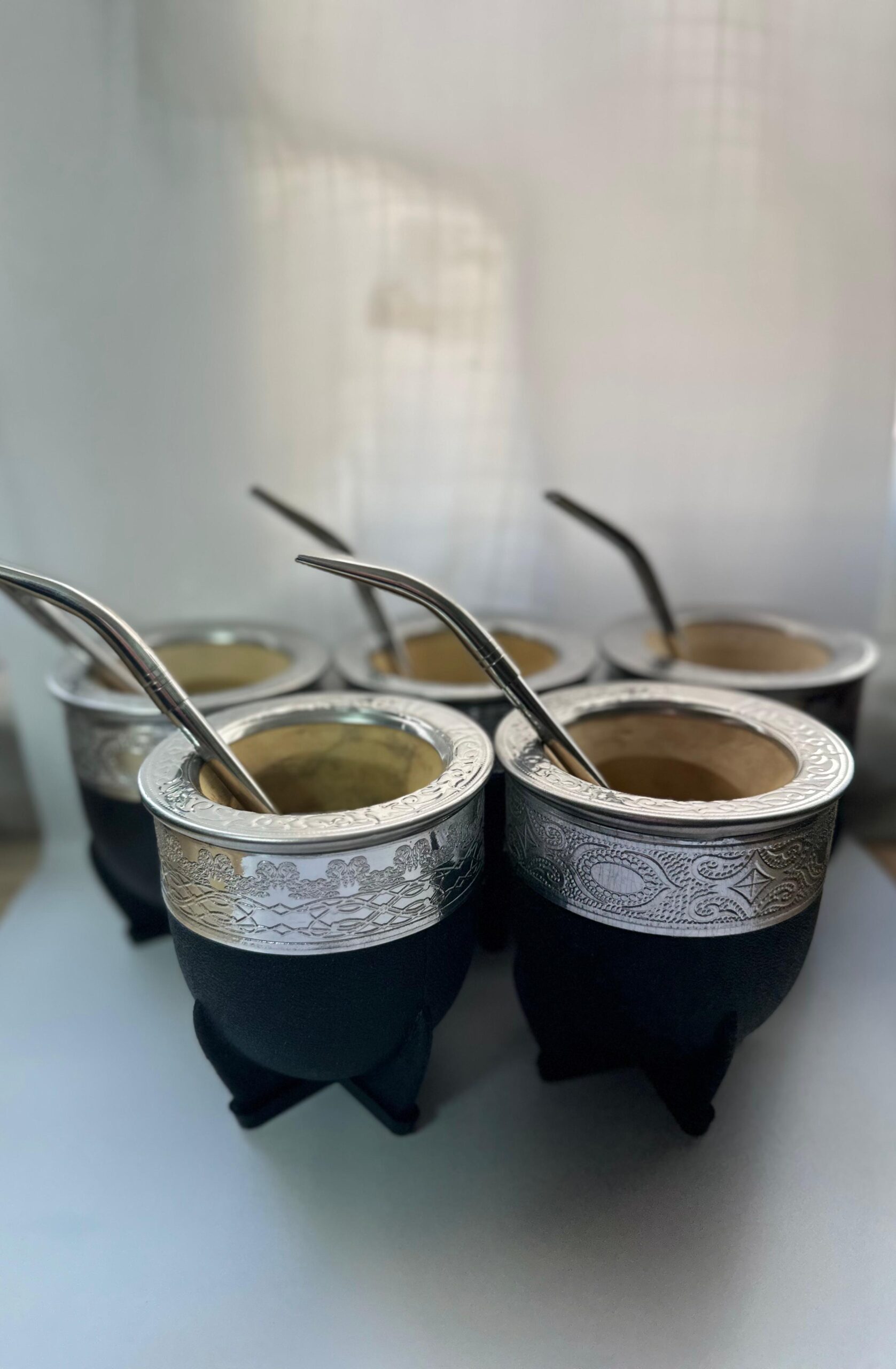 5 imperiales PVC int. calabaza + 5 bombillas inox c/filtro