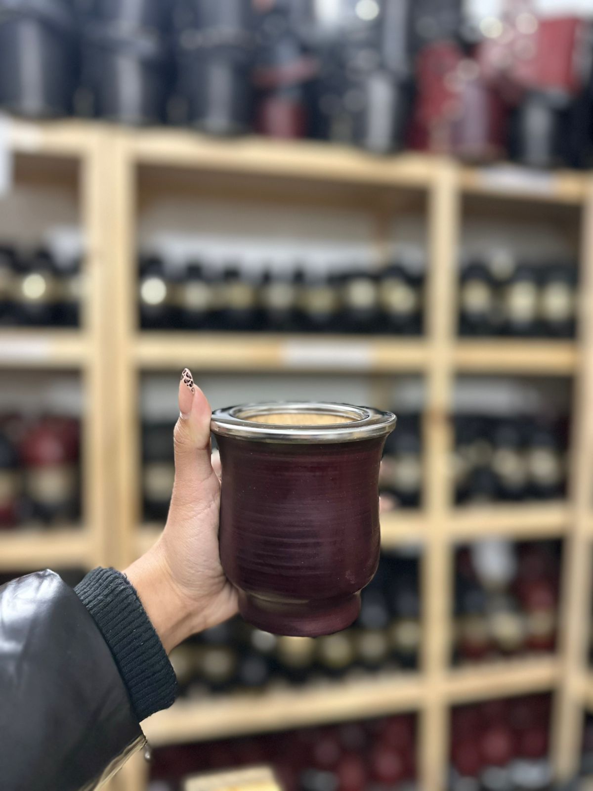 Camionero algarrobo ROJIZO virola de acero