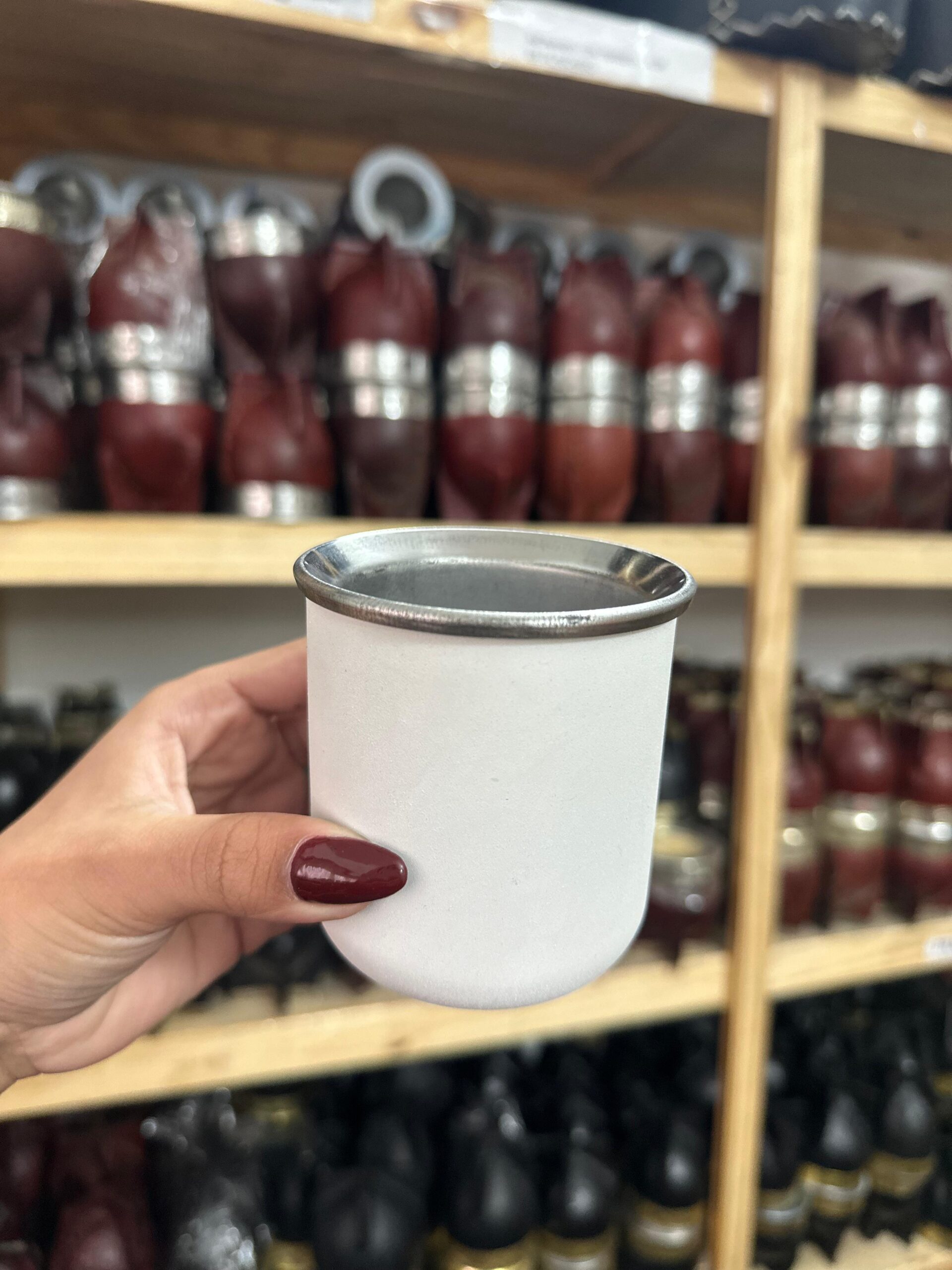mate vasito termico blanco