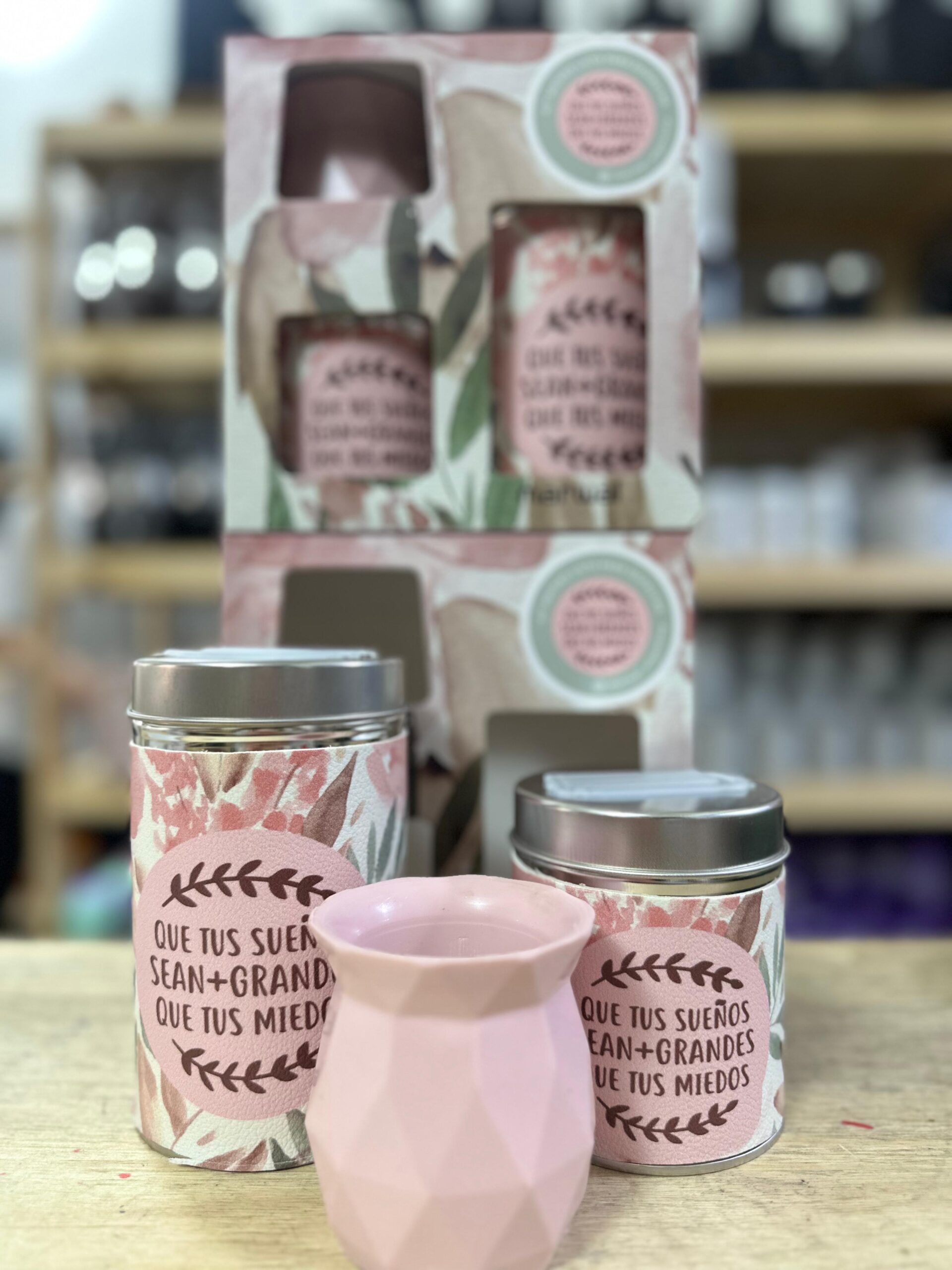 COMBO LATAS FORRADAS + MATE TERMICO ROSA