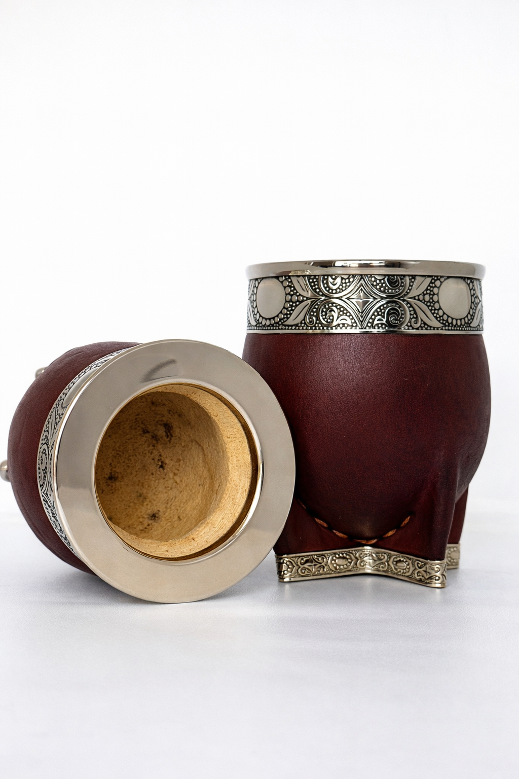 IMPERIAL GUARDA DE ALPACA - CALABAZA - CUERO LISO BORRAVINO - BASE DE ALPACA ANCHA