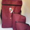 BOLSO MATERO - COLOR BORDÓ CON LOGO DE RIVER