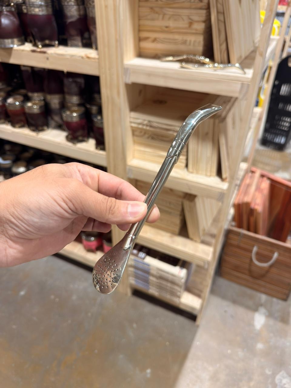 BOMBILLON LISO de alpaca pico CORONA filtro uruguayo