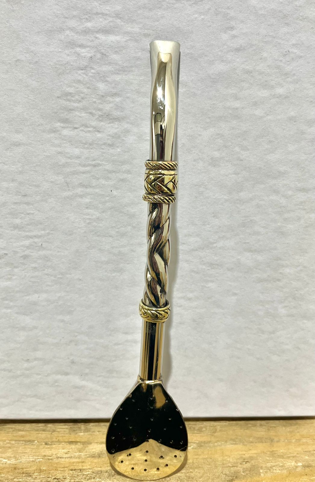 BOMBILLON PREMIUM PICO DE LORO - CAÑO Y PICO DE ALPACA CON DIJES DE BRONCE