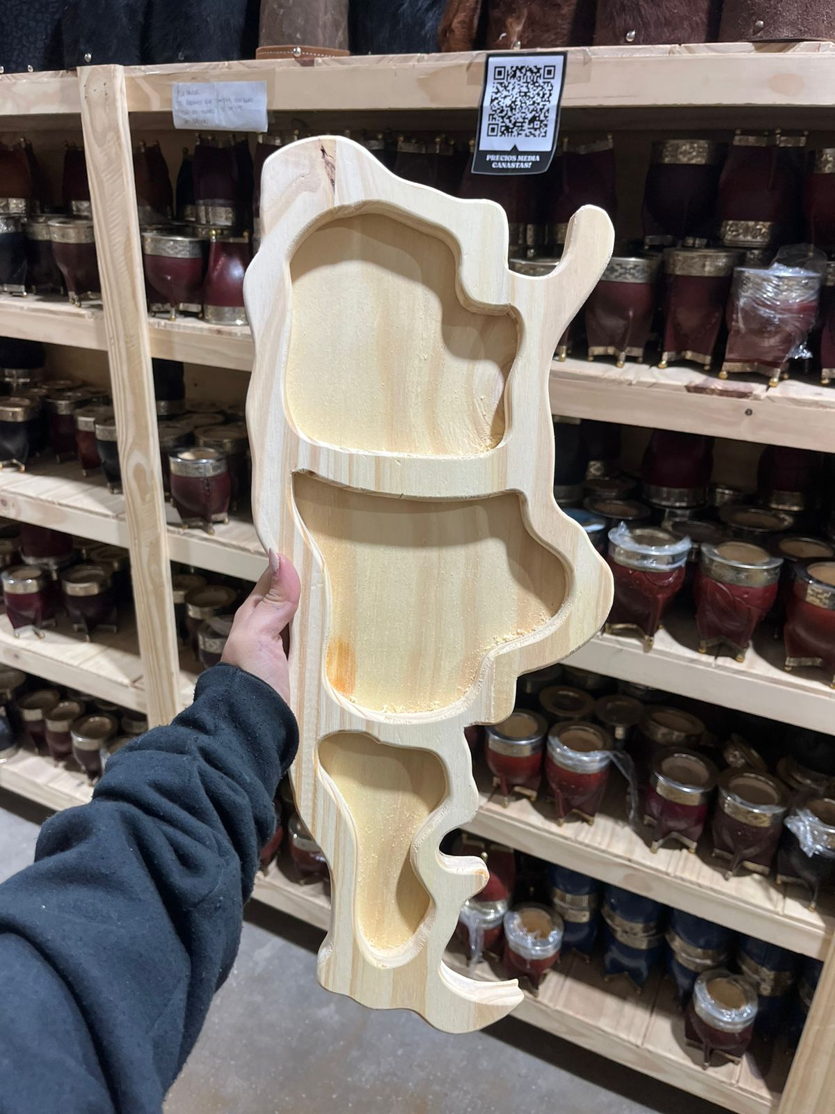 TABLA DE MADERA PARA PICADA MAPA DE ARGENTINA - 50X20