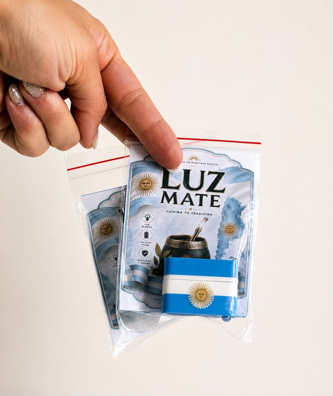 LUZ MATE PARA LA BOMBILLA EDICIÓN ARGENTINA DISEÑO EXCLUSIVO