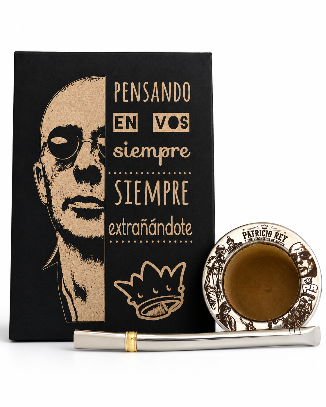 BOX INDIO SOLARI: CAJA PRESENTACIÓN, CAMIONERO LAQUEADO BRILLOSO Y BOMBILLA CHATA