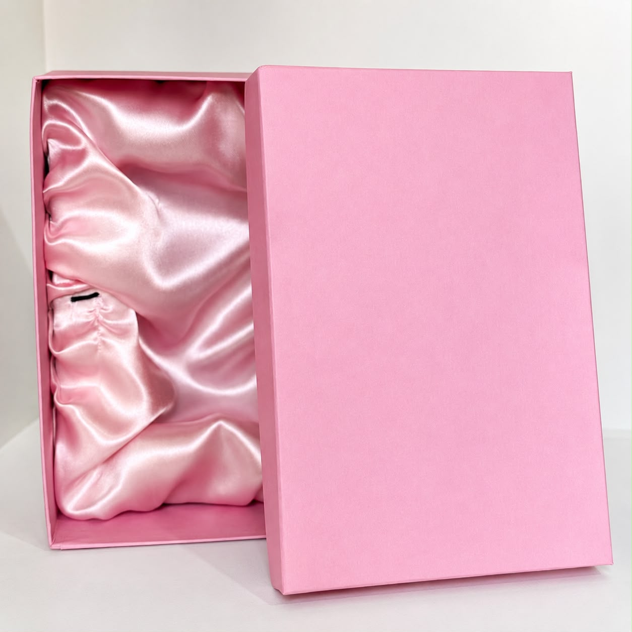 CAJA PRESENTACION PARA MATE Y BOMBILLA CON SUJETADOR Y TELA DE PANA - COLOR ROSA